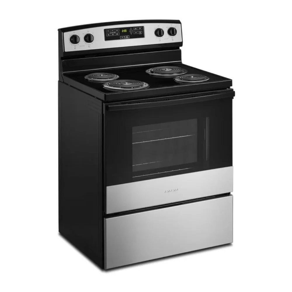 Amana 30" Freestanding Electric Range with 4.8 Cu. Ft. Oven and Storage Drawer - Stainless Steel