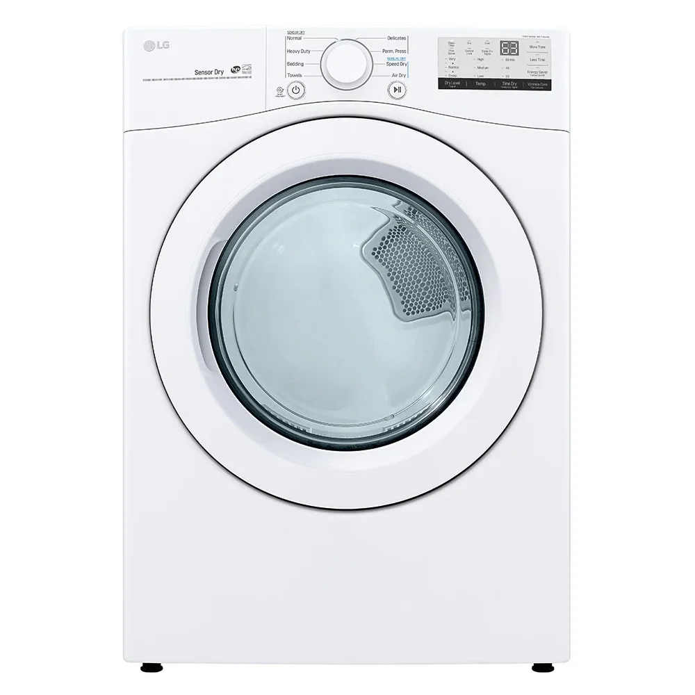 LG 7.4 Cu. Ft. Front Load Gas Dryer with Sensor Dry - White