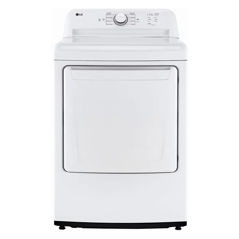 LG 7.3 Cu. Ft. Front Load Gas Dryer with Sensor Dry and FlowSense™ - White