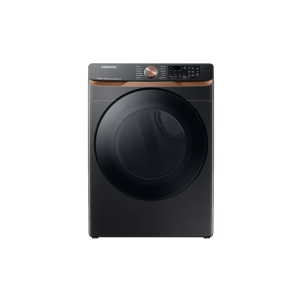 Samsung 7.5 cu. ft. Smart Gas Dryer with Steam Sanitize+ and Sensor Dry in Brushed Black