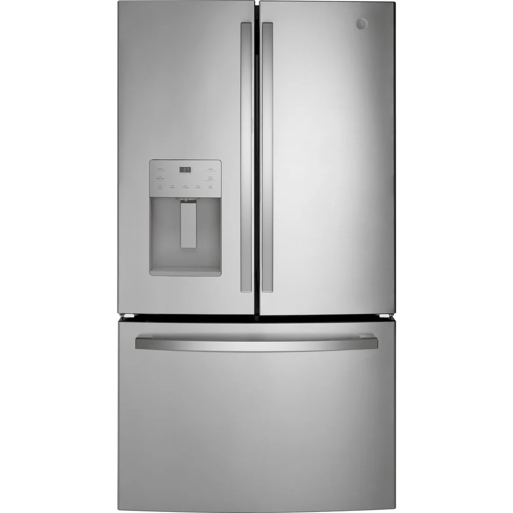 GE 36" 25.6 Cu. Ft. French Door Refrigerator with External Ice/Water Dispenser and Fingerprint Resistant Stainless Steel