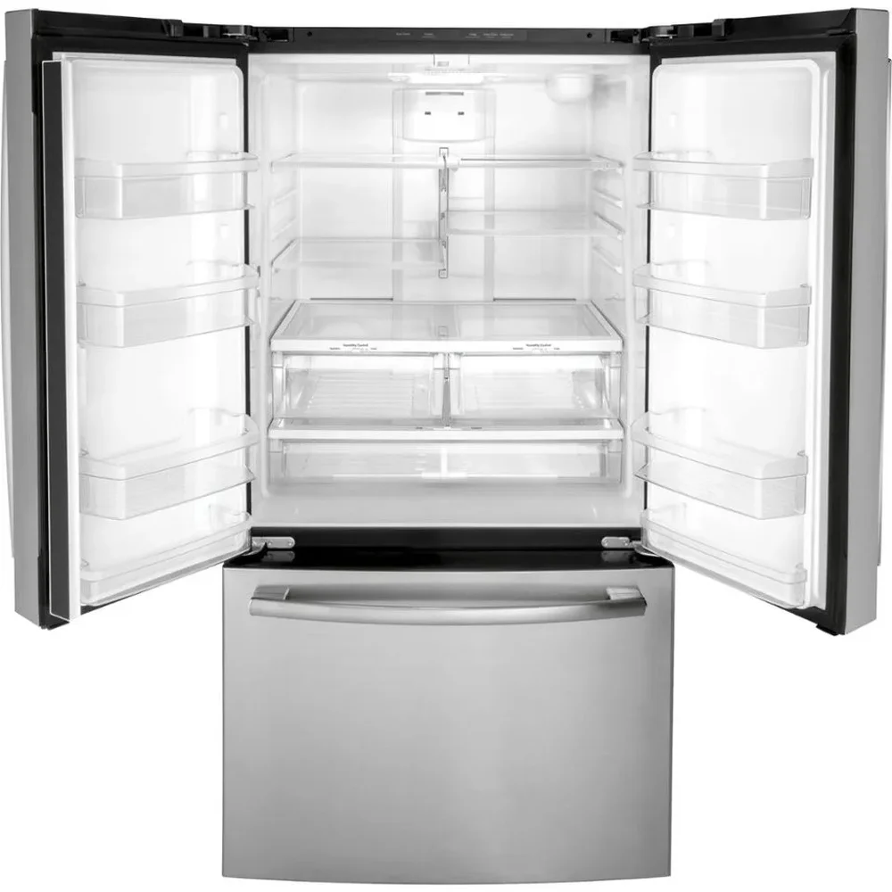 GE GNE27JYMFS – GE 27 cu. ft. French Door Refrigerator with Ice