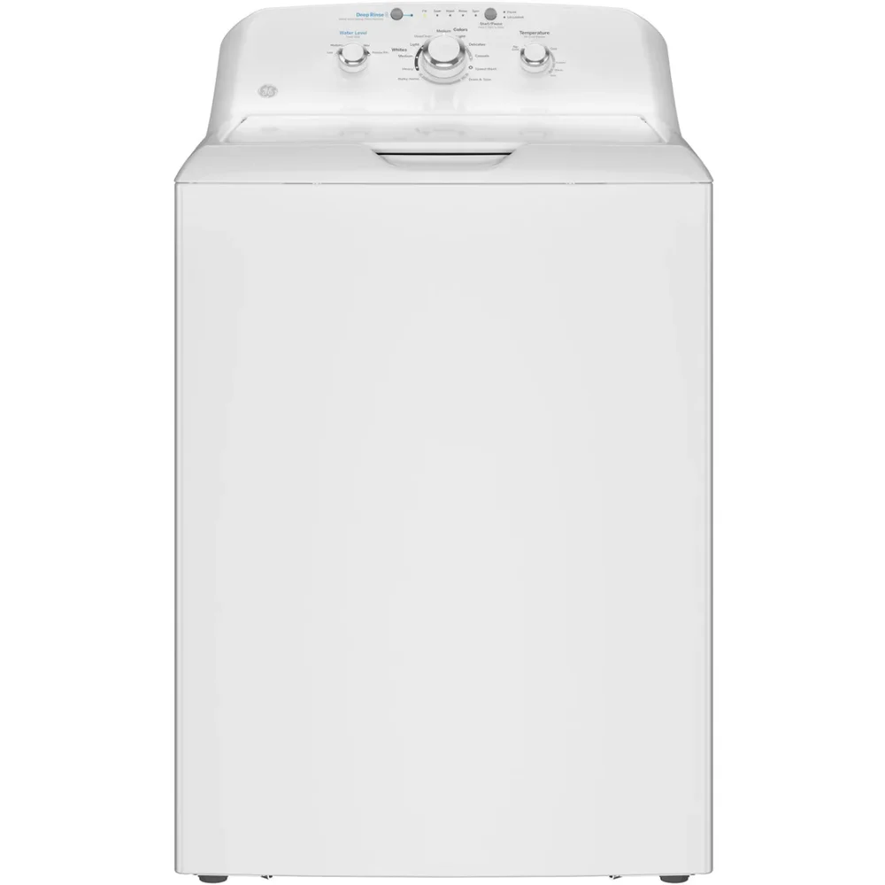 GE 4.0 Cu. Ft. Top Load Washer with Stainless Steel Basket and Deep Rinse - White