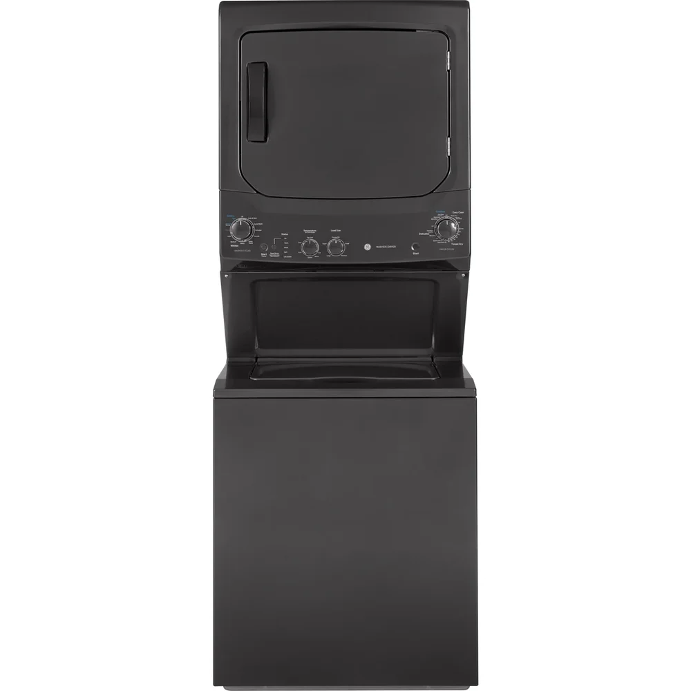 GE 27" Spacemaker Electric Laundry Center WashTower, Black
