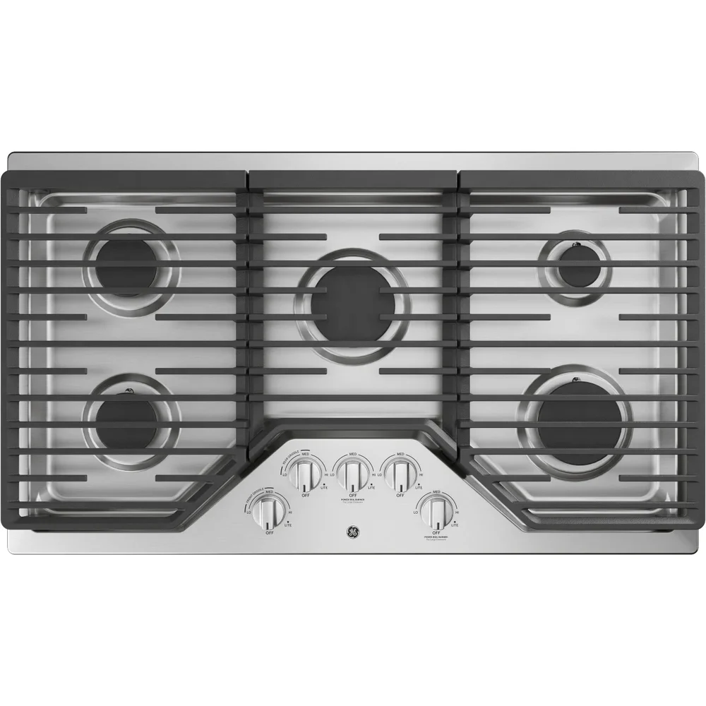 GE 36" Built-In Gas Cooktop with 5 Sealed Burners and Power Boil Feature