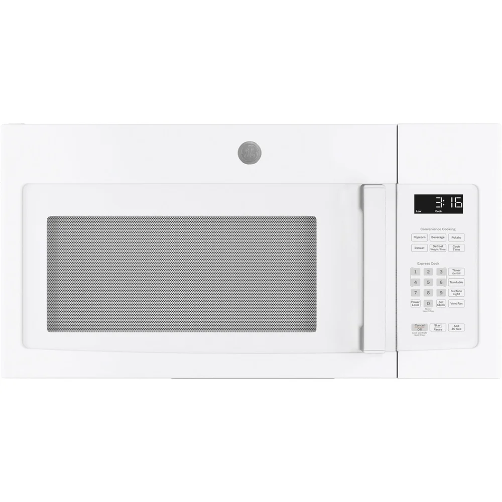GE 30" Over-The-Range 1,000 Watt Microwave with 10 Power Levels and 2-Speed Venting