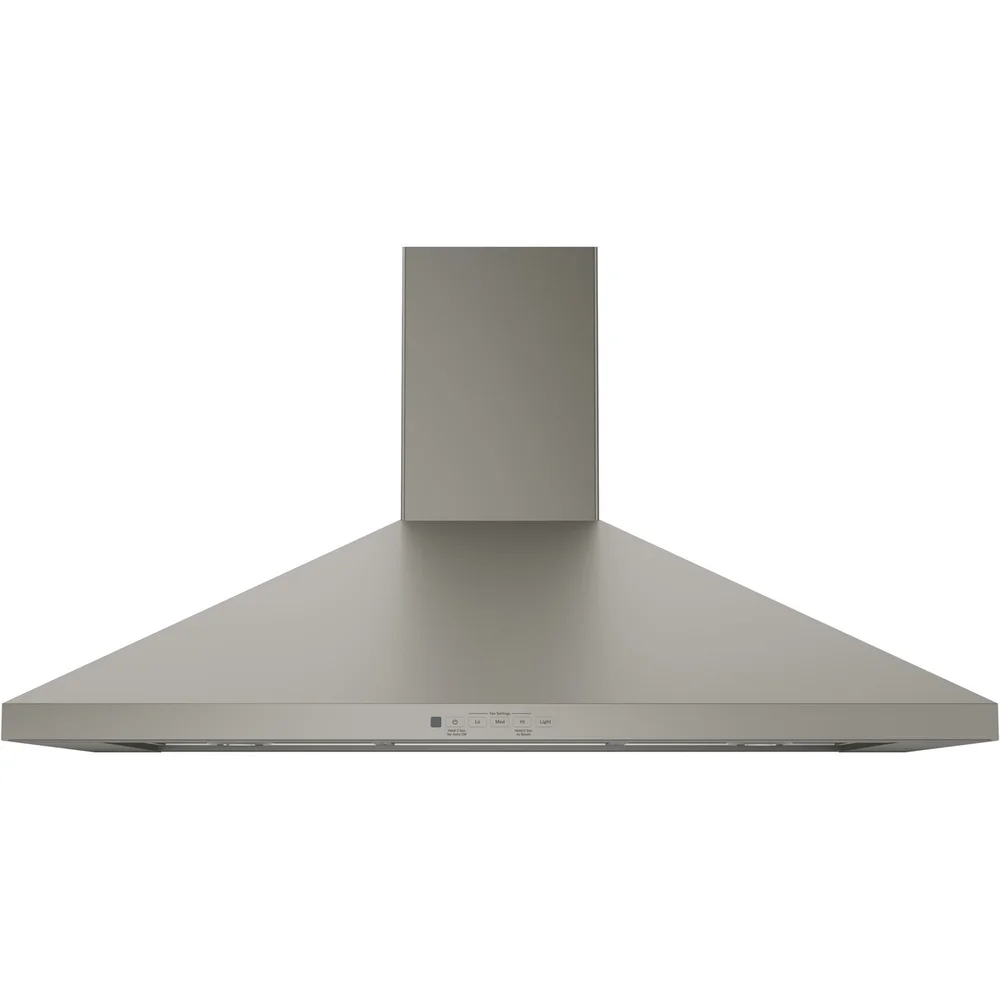 GE 36" Convertible Wall Mount Chimney Hood with 350 CFM Blower and Halogen Lighting