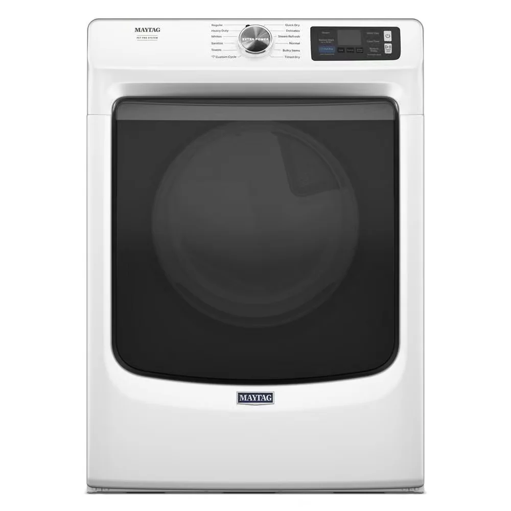 Maytag 27" Smart Front Load Electric Dryer with 7.3 Cu. Ft. Capacity and Steam - White