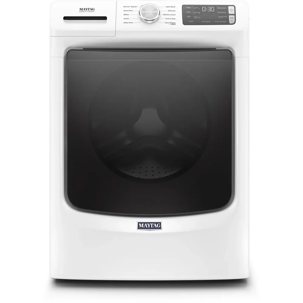 Maytag 27" Front Load Washer with 4.5 cu. ft. Capacity, 12-Hr Fresh Hold® Option and Steam - White