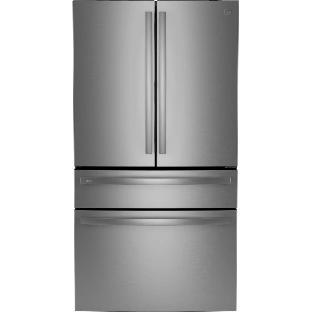 GE Profile 23.2 cu. ft. Counter-Depth 4-Door French-Door Refrigerator with Smart Features