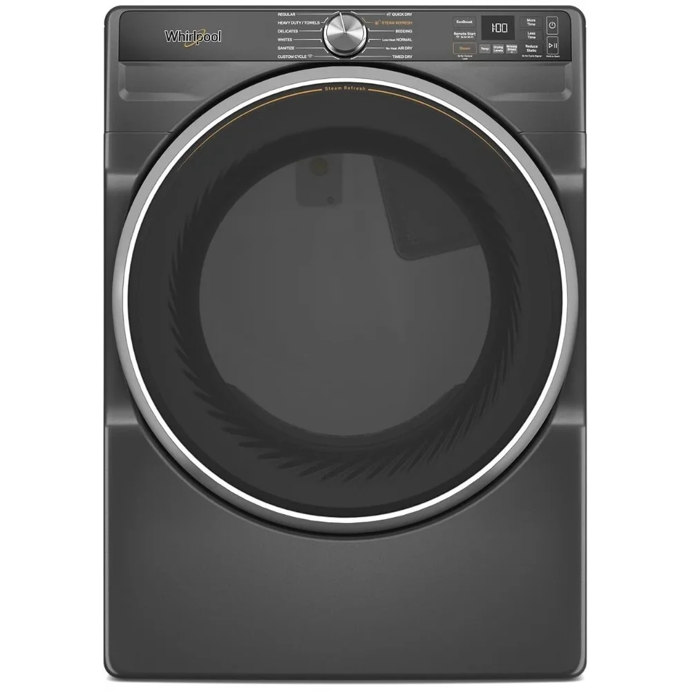 Whirlpool 27" Smart Gas Dryer with AI Intelligent Dry and Steam Sanitize - Volcano Black