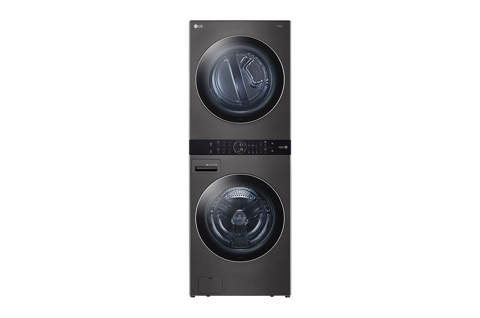 4.5 cu. ft. Washer and 7.4 cu. ft. Electric Dryer LG WashTower™(Black Steel)