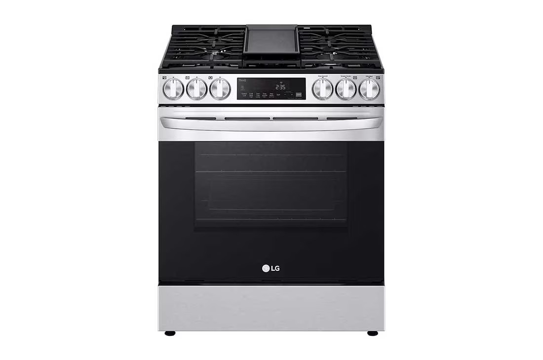 LG 5.8 cu ft. Smart Wi-Fi Enabled Fan Convection Gas Slide-in Range with Air Fry & EasyClean®