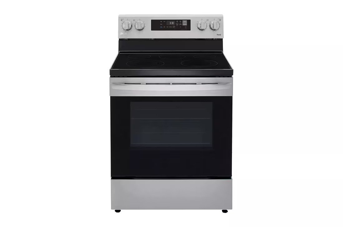 LG 30″ 6.3 cu ft. Smart Wi-Fi Enabled Electric Range with EasyClean®