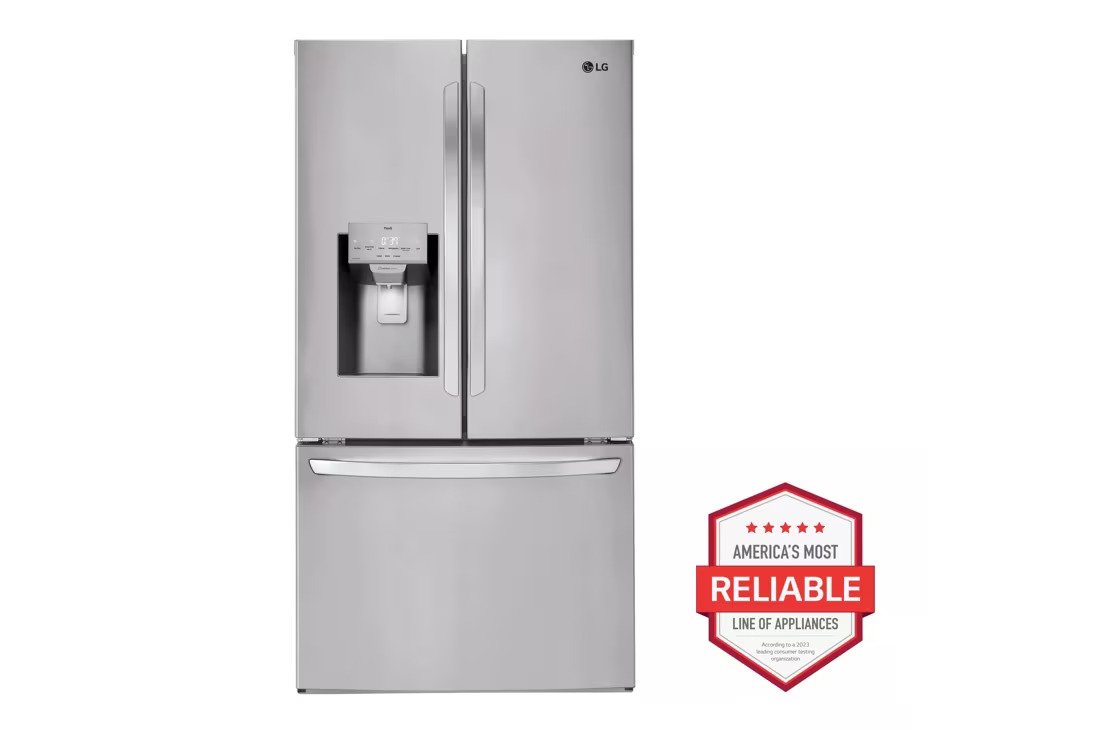 LG 28 cu.ft 3 Door French Door, Ice and Water with Single Ice