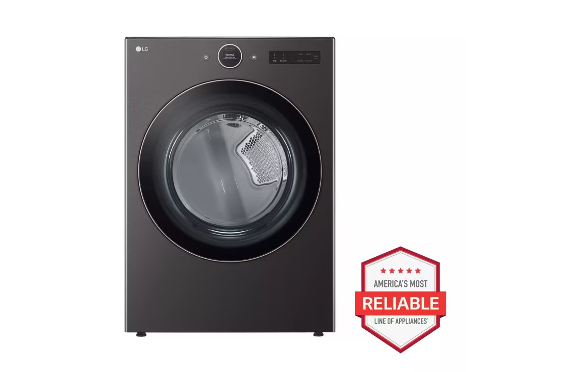 LG 7.4 cu. ft. Smart Front Load Electric Dryer with AI Sensor Dry & TurboSteam™ Technology(Graphite Steel)