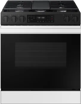 Bespoke 30 in. 6.0 cu. ft. 5 Burner Smart Slide-In Gas Range with Air Fry & Safety Knobs
