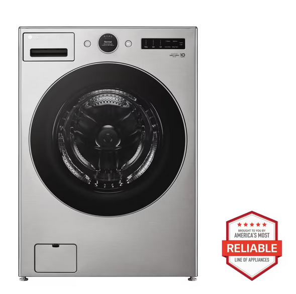LG 4.5 cu.ft. Ultra Large Capacity Front Load Washer in Graphite Steel