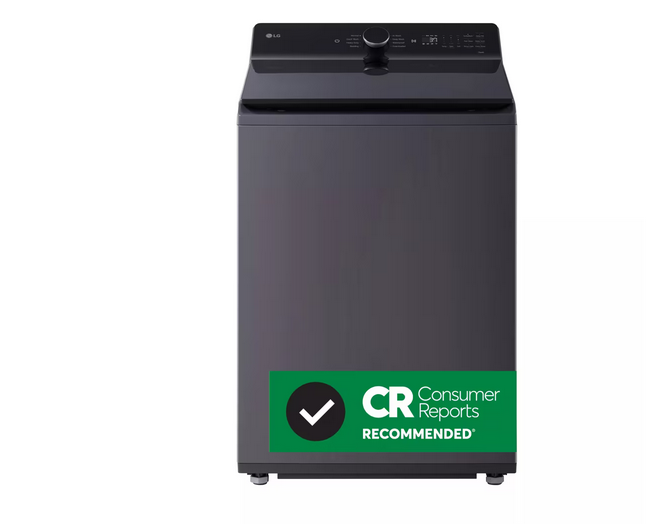 LG 5.3 cu. ft. Top Load Washer with Agitator in Matte Black