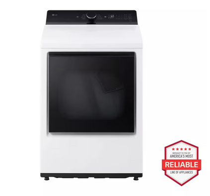 LG 7.3 cu. ft. Rear Control Gas Dryer with LG EasyLoad™ Door and AI Sensing