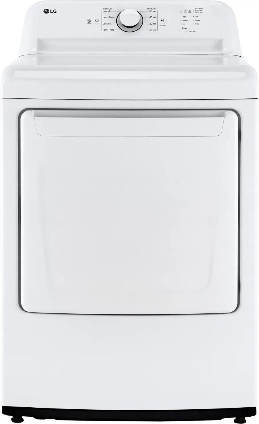 DLG6101W LG 7.3 cu. ft. Rear Control Gas Energy Star Dryer with Sensor Dry
