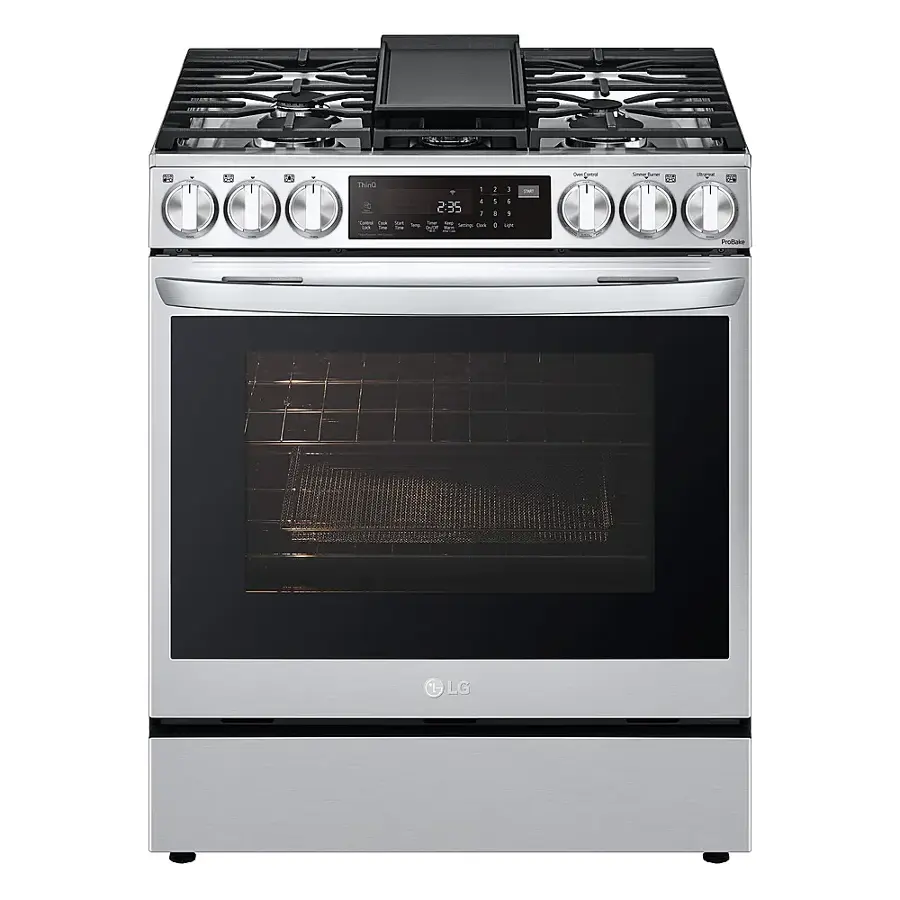 LSGL6335F LG 30″ InstaView® Slide-In Gas Range – 6.3 cu. ft. –