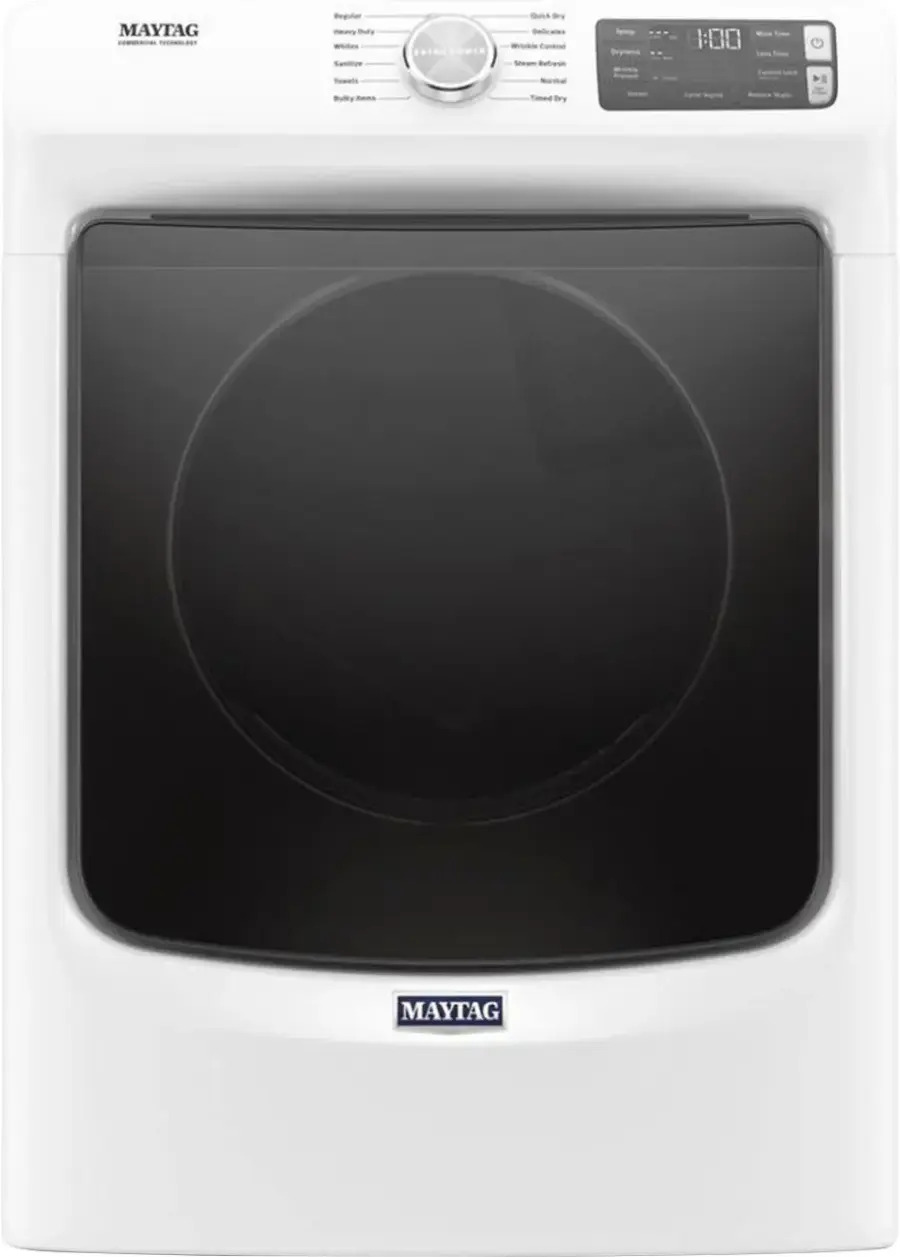 MED6630HW Maytag – 7.3 Cu. Ft. Stackable Electric Dryer with Steam and Extra Power Button – White