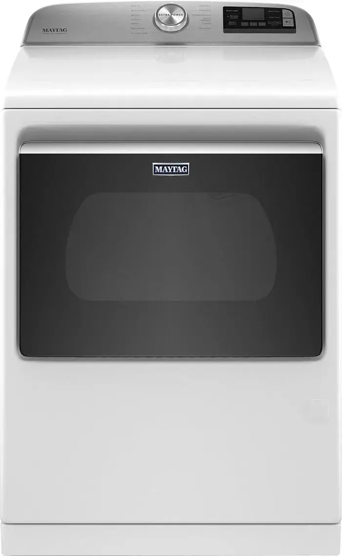 MGD7230HW Maytag – 7.4 Cu. Ft. Smart Gas Dryer with Steam and Extra Power Button – White
