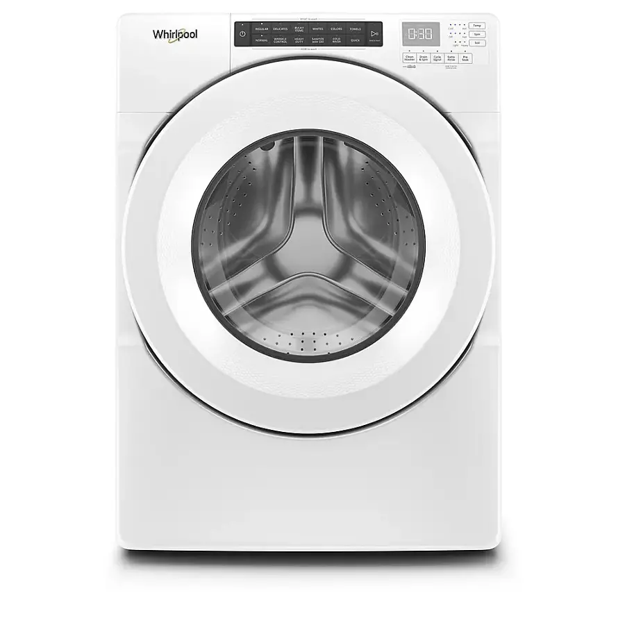 WFW560CHW Whirlpool – 4.3 Cu. Ft. High Efficiency Stackable Front Load Washer with 35 Cycle Options – White