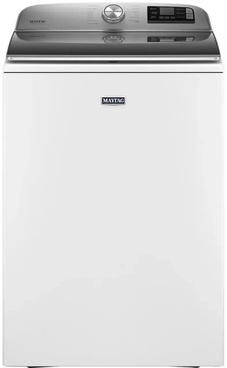 MVW7232HW Maytag – 5.3 Cu. Ft. High Efficiency Smart Top Load Washer with Extra Power Button – White
