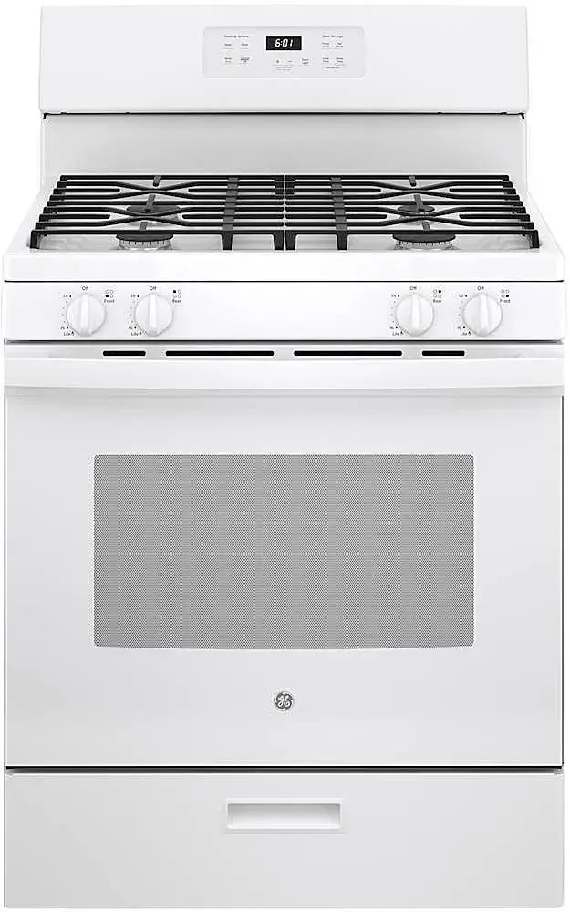 JGBS61DPWW GE® 30″ Free-Standing Gas Range
